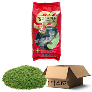 징기스칸SS 녹색 벵에돔 집어제 미끼 바다낚시 밑밥 파우더 낚시용 1박스/6개